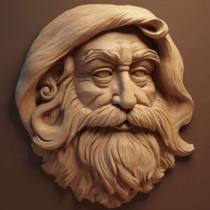 Characters (santa clause 3, HERO_3843) 3D models for cnc